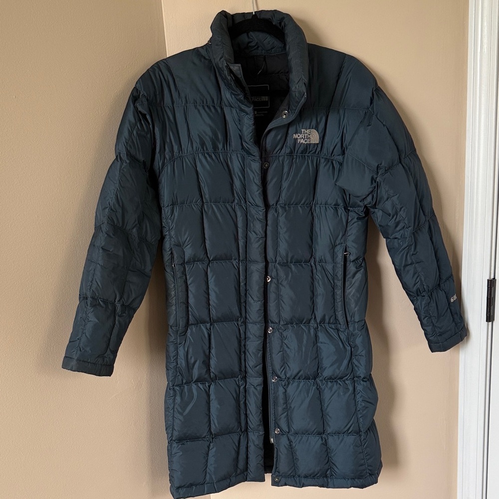 The North Face Blue Down Coat, Small